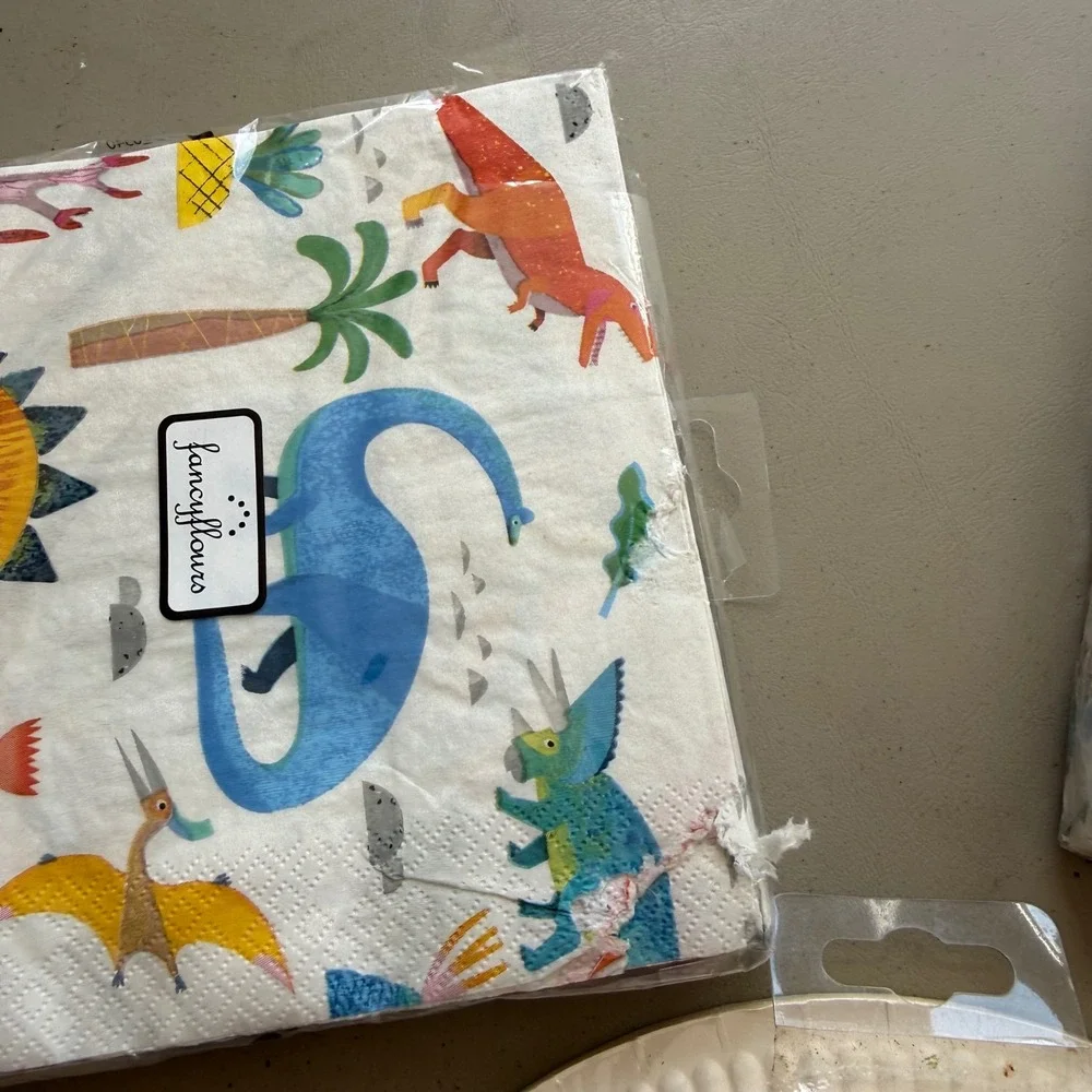 Talking Tables Dinosaur Party Supplies Set Kids Multicolor Prehistoric‎ Birthday